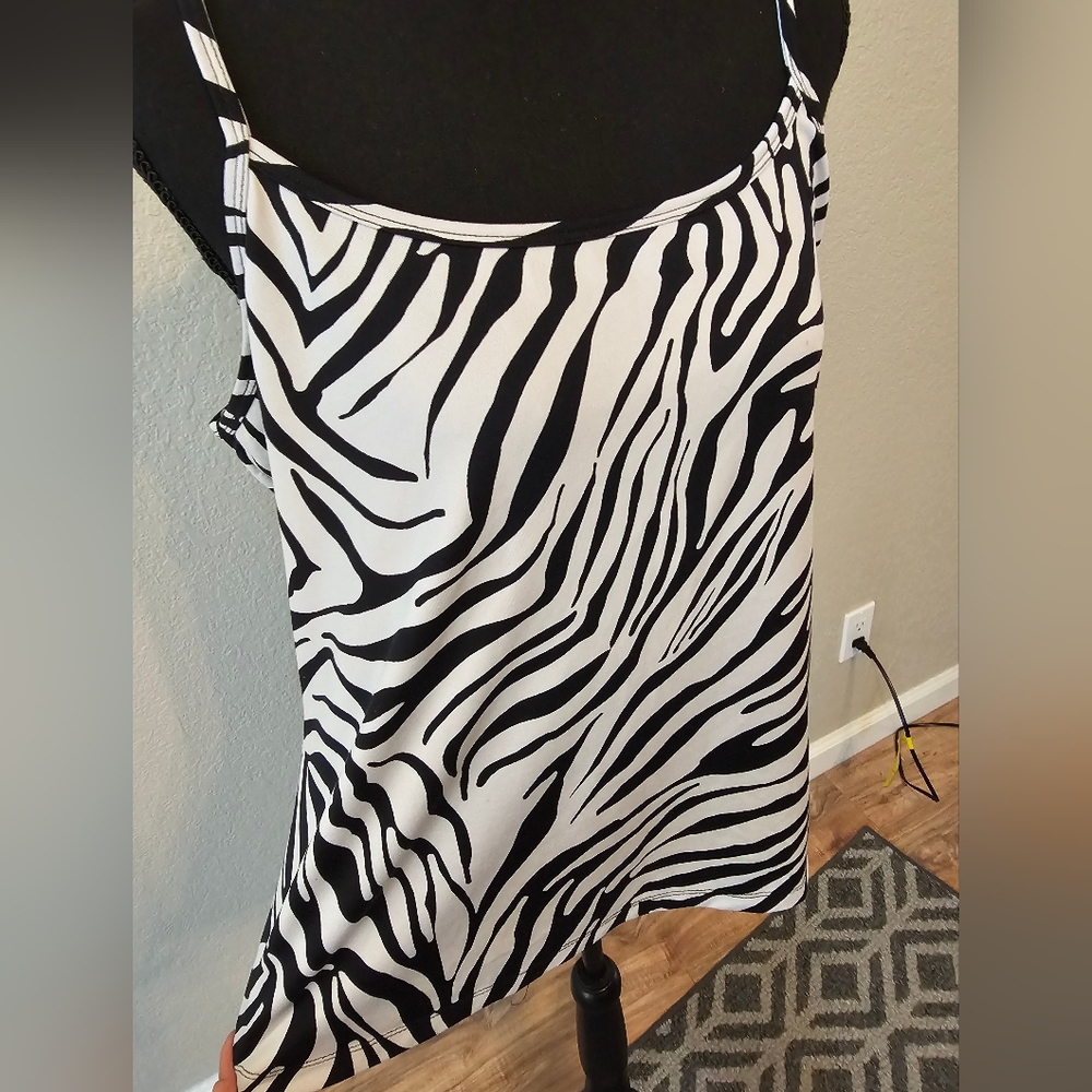 Zebra Print Women's Top - Picture 2 of 3